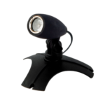 Aquapro 1W LED warm white submersible pond light with weighted base and transformer