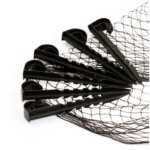 Aquapro 3x2m black pond cover net with fixing pegs
