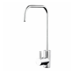 Aquaport Chrome Square 1 Way Filtered Water Tap with Quick Connect Fitting and Mounting Set for Modern Kitchen Filtration Systems