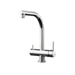 Aquaport Chrome Square 3 Way Filtered Water Mixer with Twin Stage Filtration Quick Connect Encapsulated Filters 4 Star WELS Rated