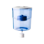 Aquaport 6.5L Water Filter Bottle Clear Blue Plastic Fits Any Standard Water Cooler Reduces Chlorine Lead and Copper