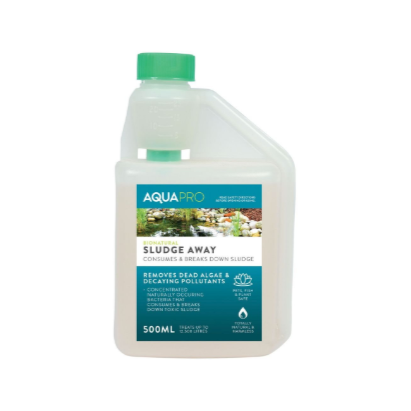 Aquapro 500ml bionatural sludge away pond treatment for removing pond sludge