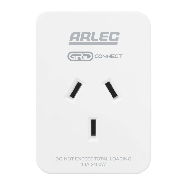Arlec White Grid Connect Smart Plug In Socket With Energy Meter Wi-Fi Google Assistant Alexa Compatible PC191HA