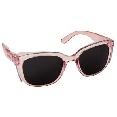 Bollé STKS 410 Pink Safety Glasses STK41U20A smoke lens double-sided PLATINUM anti-fog 65% recycled polycarbonate supports BCNA Australia