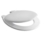 Caroma 301106W standard white round toilet seat with adjustable fittings