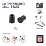 Citeco Small Replacement Ear Tips 5 Pairs PU Foam Earbuds - Image 2
