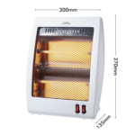 Click 800W 2-Bar Radiant Heater White – 2 Heat Settings, Safety Tip-Over Switch, Suits Rooms Up to 10mClick 800W 2-Bar Radiant Heater White – 2 Heat Settings, Safety Tip-Over Switch, Suits Rooms Up to 10m² - Image 4