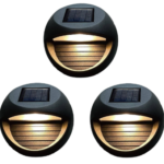 Click Mini Solar Wall Light 3 pack IP44 outdoor dusk to dawn wall lighting