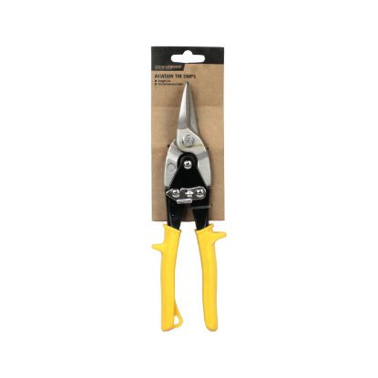 Craftright 934270250K 250mm straight cut aviation snips with soft grip handles