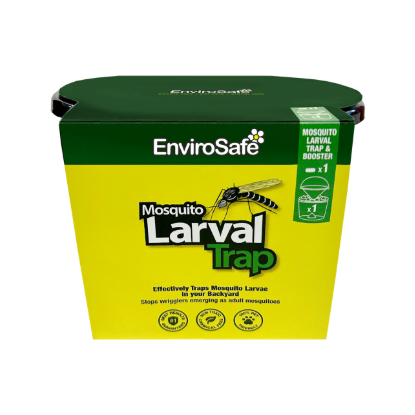 EnviroSafe Mosquito Larval Trap Insecticide Free Physical Larvae Trap with Ascension Ring and Booster Tablet Prevents Adult Mosquito Emergence