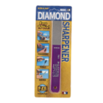 EZE-LAP Diamond Medium 400 Grit Hone Sharpener Model LM mauve plastic handle USA made 72 Rockwell C Australia 5766736