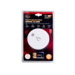 FirePro FP500-CAR 9V photoelectric smoke alarm with mount plate for homes and caravans Australia