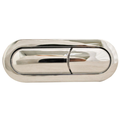 Fluidmaster 100x30mm chrome dual flush cistern button Australia