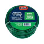 4mm x 60m green PVC coated clothesline wire with 160kg break strength for large outdoor areas Australia