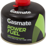 Gasmate 230g iso-butane gas cartridge for camping stoves and portable outdoor fuel