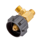 Gasmate brass 2 way gas valve splitter for camping stove and lantern dual connection