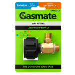Gasmate LCC27 Gas Adaptor Dual Outlet | 3/8 BSPP LH Splitter Fitting - Image 3