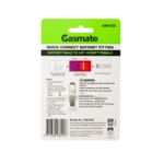 Gasmate Bayonet Quick Connect Fitting | 3/8 BSPT Gas Adaptor - Image 4