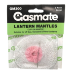 Gasmate large gas lantern mantles 2 pack clip-on replacement for camping lanterns