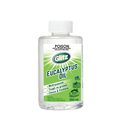 Glitz 250ml Eucalyptus Oil PET Bottle Antibacterial Multipurpose Cleaner Kills 99.9% Germs Tough on Grease Natural Eucalyptus Fragrance