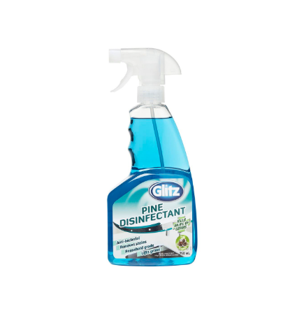 Glitz 750ml Pine Disinfectant Antibacterial Spray and Wipe Household Grade Surface Cleaner and Disinfectant
