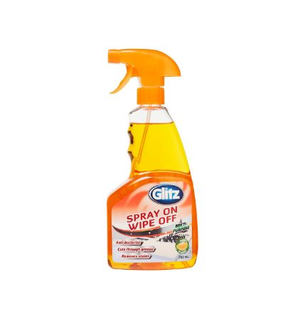 Glitz 750ml Spray On Wipe Off Antibacterial Multi-Purpose Surface Cleaner PET Bottle Kills 99.9% Germs Including Staph and E.coli