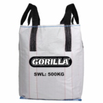 Gorilla 500kg White Bulk Lifting Bag 60x60x80cm Polypropylene 4 Lifting Loops AS3668 Compliant