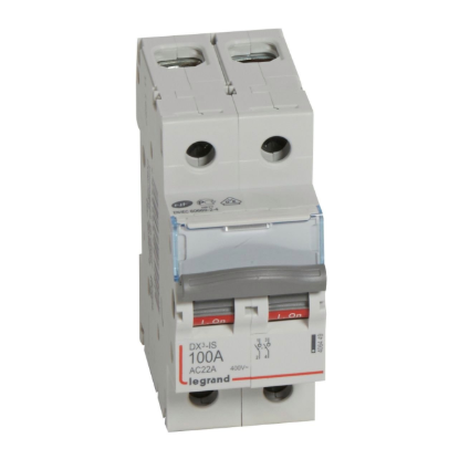 HPM 100A 400V 2 module isolating switch grey heavy duty switchboard isolator 2 pole Australia
