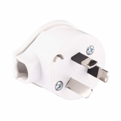 HPM 10A 3 pin plug top white low profile electrical replacement plug Australia CD106/2WE