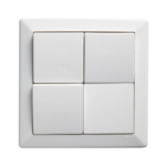 HPM COMO 3 gang vertical switch white 10A red indicator line modular wall switch indoor Australia