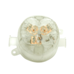 HPM 10A surface mount plug base CD37CL clear cover 3 pin socket base Australia electrical fitting
