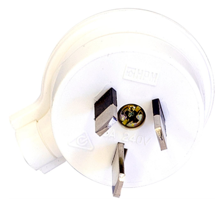 HPM 15A white 3 pin plug top CD106/3WE heavy duty electrical plug low profile Australia standard
