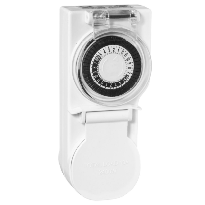 HPM 24 hour heavy duty outdoor timer IP44 weatherproof analogue timer for lighting and appliances Australia