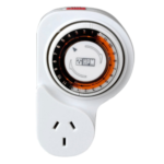 HPM 24hr analogue double pole timer 10A 2400W push tab security timer override switch Australia