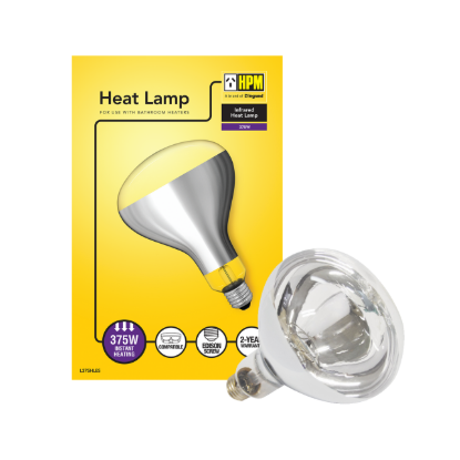 HPM 375W ES infrared heat lamp bathroom heater replacement bulb Australia