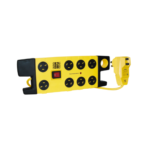 HPM PlusBoss D105PBOSSELPA8 yellow black 8-outlet surge powerboard with RCD safety switch and 3m lead