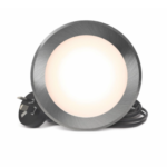 HPM 90mm 7W tricolour dimmable LED downlight polished silver IP44 Australia