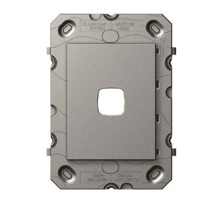 HPM Arteor 1 gang grid only magnesium modular switch frame indoor electrical system Australia