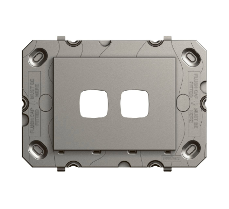 HPM Arteor 2 gang grid only wall switch magnesium modular switch frame indoor electrical system Australia