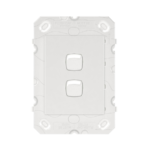 HPM Arteor 2 Gang white grid wall switch CDAR770/2WE slim modern 16AX design