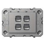 HPM Arteor 4 gang light fan heat switch magnesium grid mechanism modular switch indoor Australia