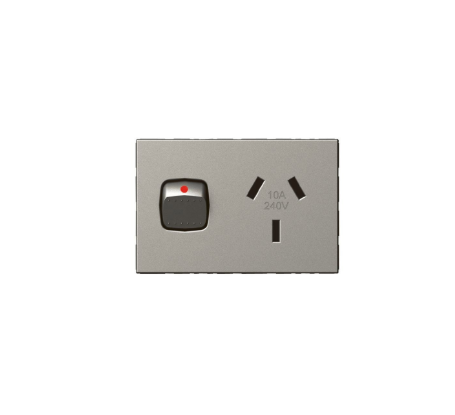 HPM Arteor single powerpoint magnesium 10A modular socket outlet indoor switch Australia