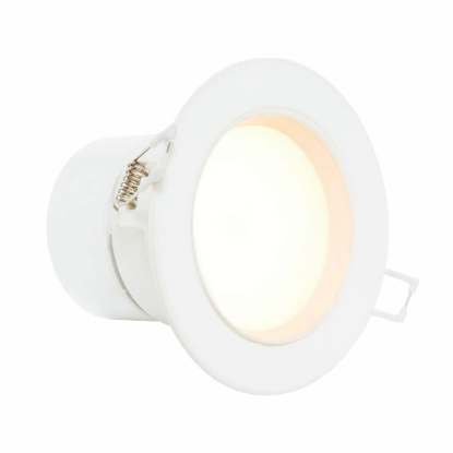 HPM 7W LED dimmable tilt downlight 90mm warm white 3000K plug in integrated driver aluminium Australia lighting