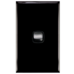 HPM EXCEL 1 gang light switch matt black 10A wall switch plate Australia
