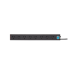 HPM 8 Outlet Surge Protected Powerboard Black 10A Australia - Image 2