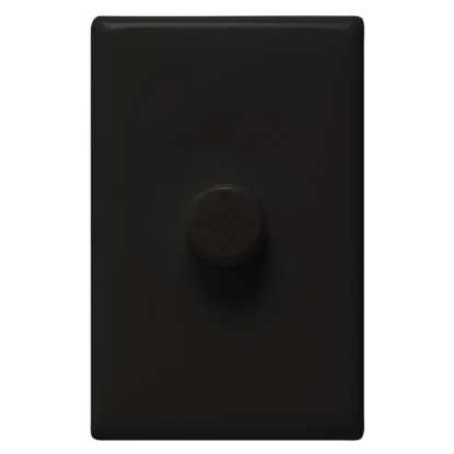 HPM LINEA 3 speed fan controller black slim 100VA wall switch indoor ceiling fan control