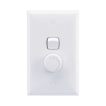 HPM leading edge light dimmer 200VA white wall switch flicker free halogen control Australia