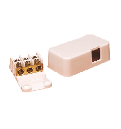 HPM miniature junction box 3 terminal 30A compact wiring box white electrical Australia commercial use