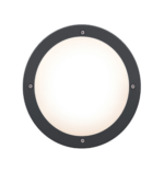 HPM OROYA LED round bunker light LBL014KBL black IP65 outdoor ceiling wall light Australia