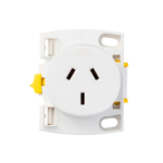HPM quick connect plug base 10 pack 10A white electrical fitting Australia